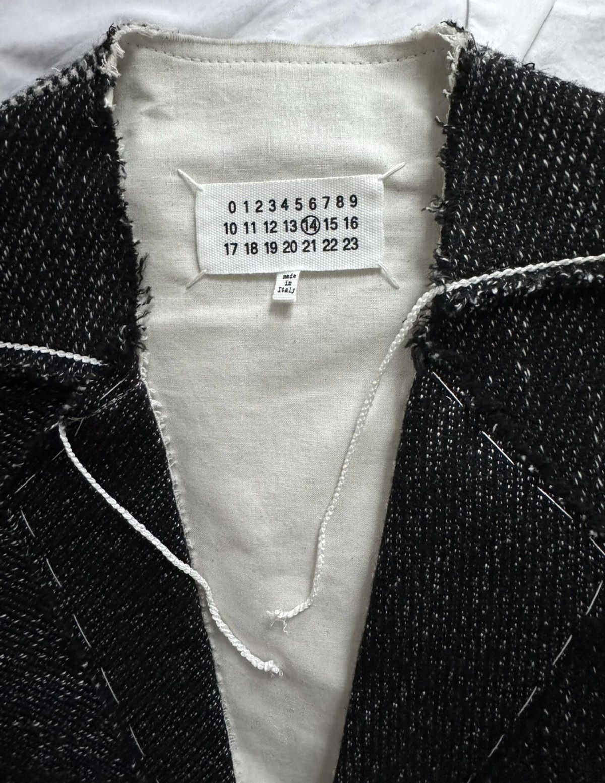 Maison Margiela MAISON MARGIELA Collarless Wool Blend Mid-Length Coat Size US S / EU 44-46 / 1 - 3 Thumbnail