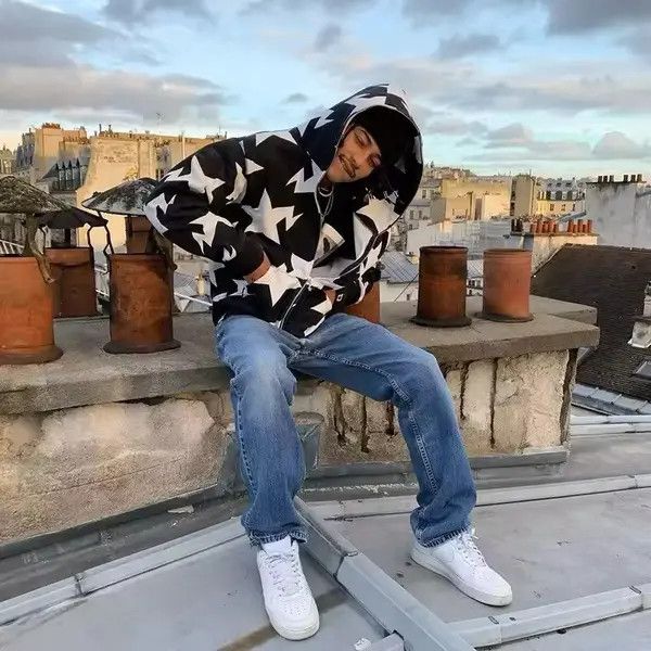 Japanese Brand Higuchi x natsu Star Oversize Zip Up Hoodie Size US M / EU 48-50 / 2 - 8 Thumbnail