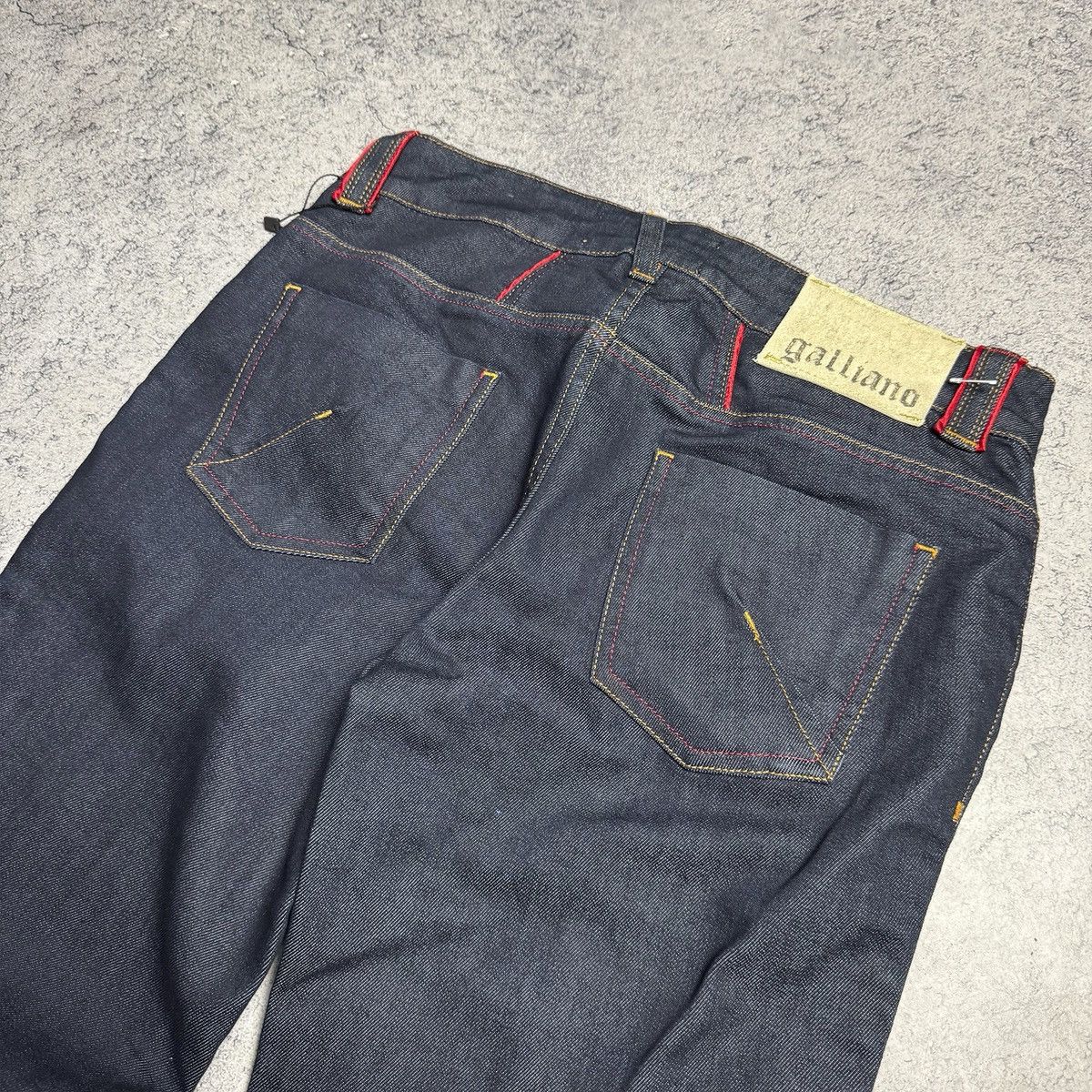 John Galliano NEW Galliano Y2K 00s Flared Jeans Size 28" / US 6 / IT 42 - 5 Thumbnail