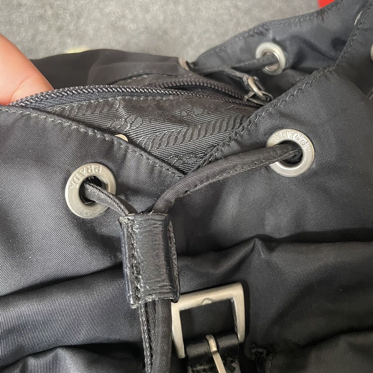 Prada Prada nylon ruck sack in black Size ONE SIZE - 5 Thumbnail