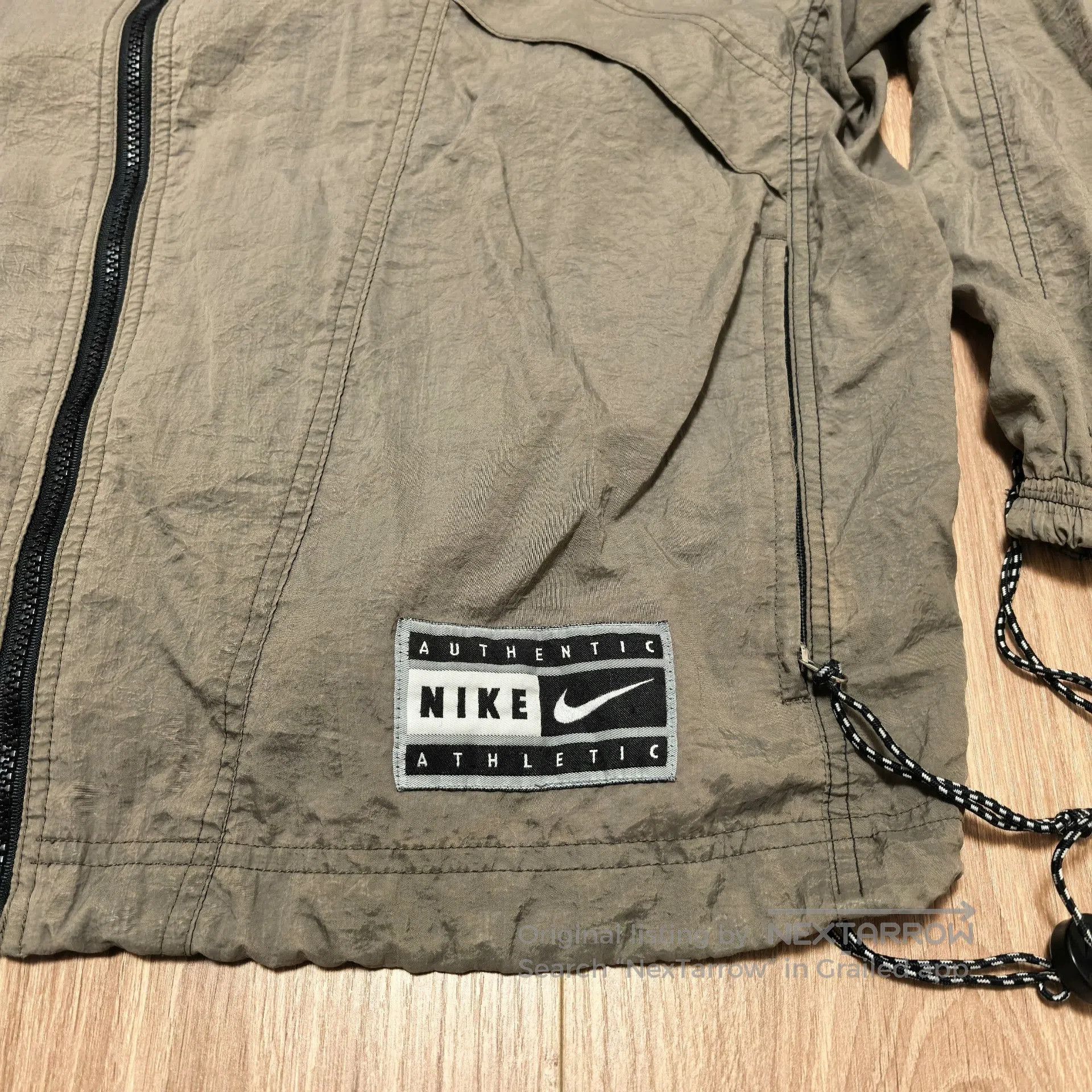 Vintage 90s Vintage Nike Metallic Nylon Jacket. Size US L / EU 52-54 / 3 - 5 Thumbnail