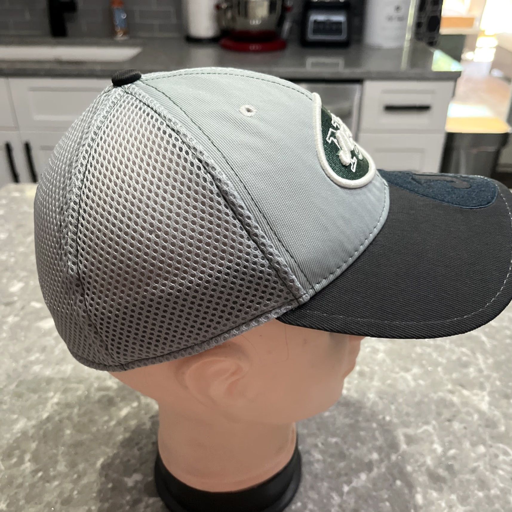 New Era New Era 3930 New York Jets Cap Hat Small/Medium Gray Men Cap Greens? Size ONE SIZE - 4 Thumbnail