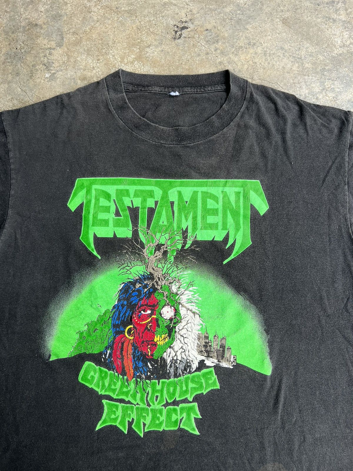 Band Tees (XL) 1989 Vintage Testament GreenHouse Effect Tour Band Tees Size US XL / EU 56 / 4 - 3 Thumbnail