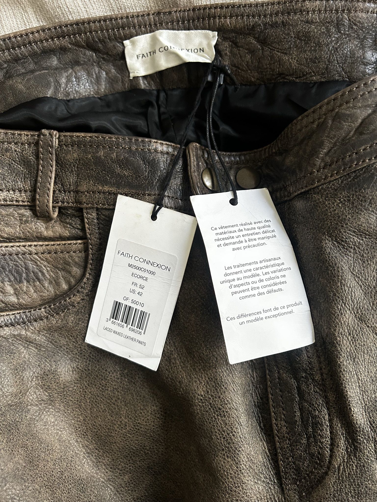 Faith Connexion Faith Connexion Leather laced pants Size US 34 / EU 50 - 15 Thumbnail