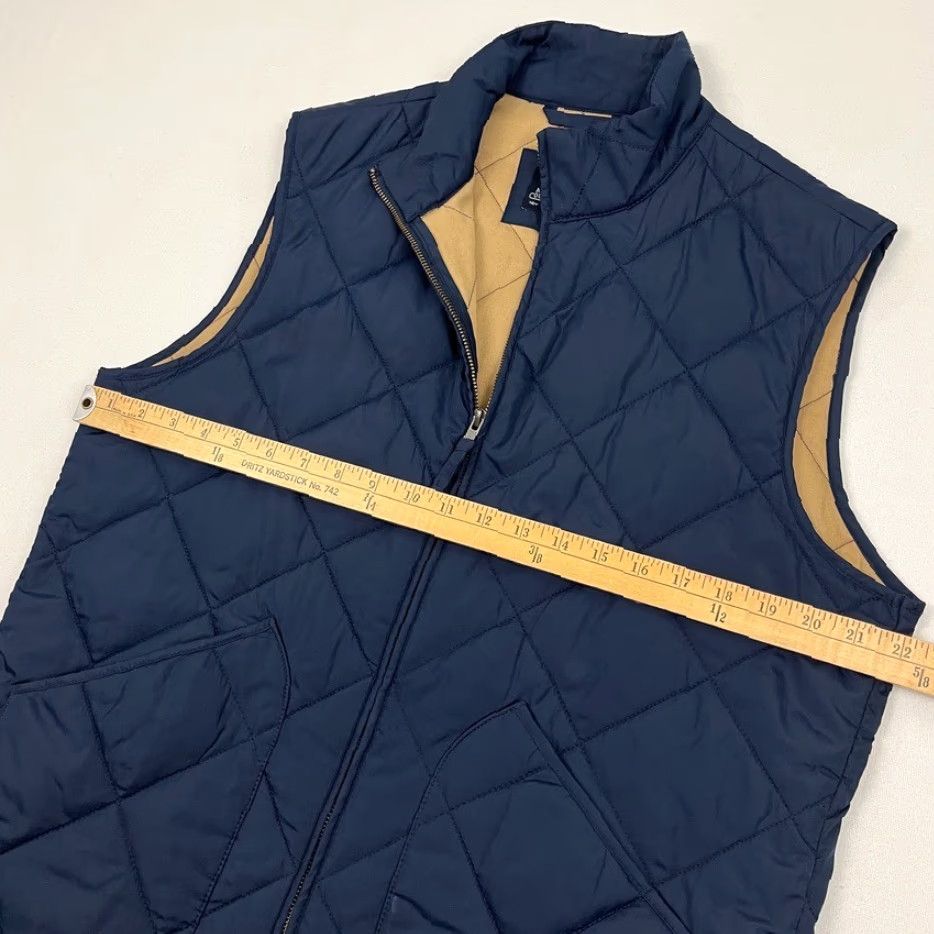 J.Crew J. Crew Walker Vest Mens M Blue Quilted Full Zip Preppy Office Lightweight Layers Shirt Size US M / EU 48-50 / 2 - 5 Thumbnail
