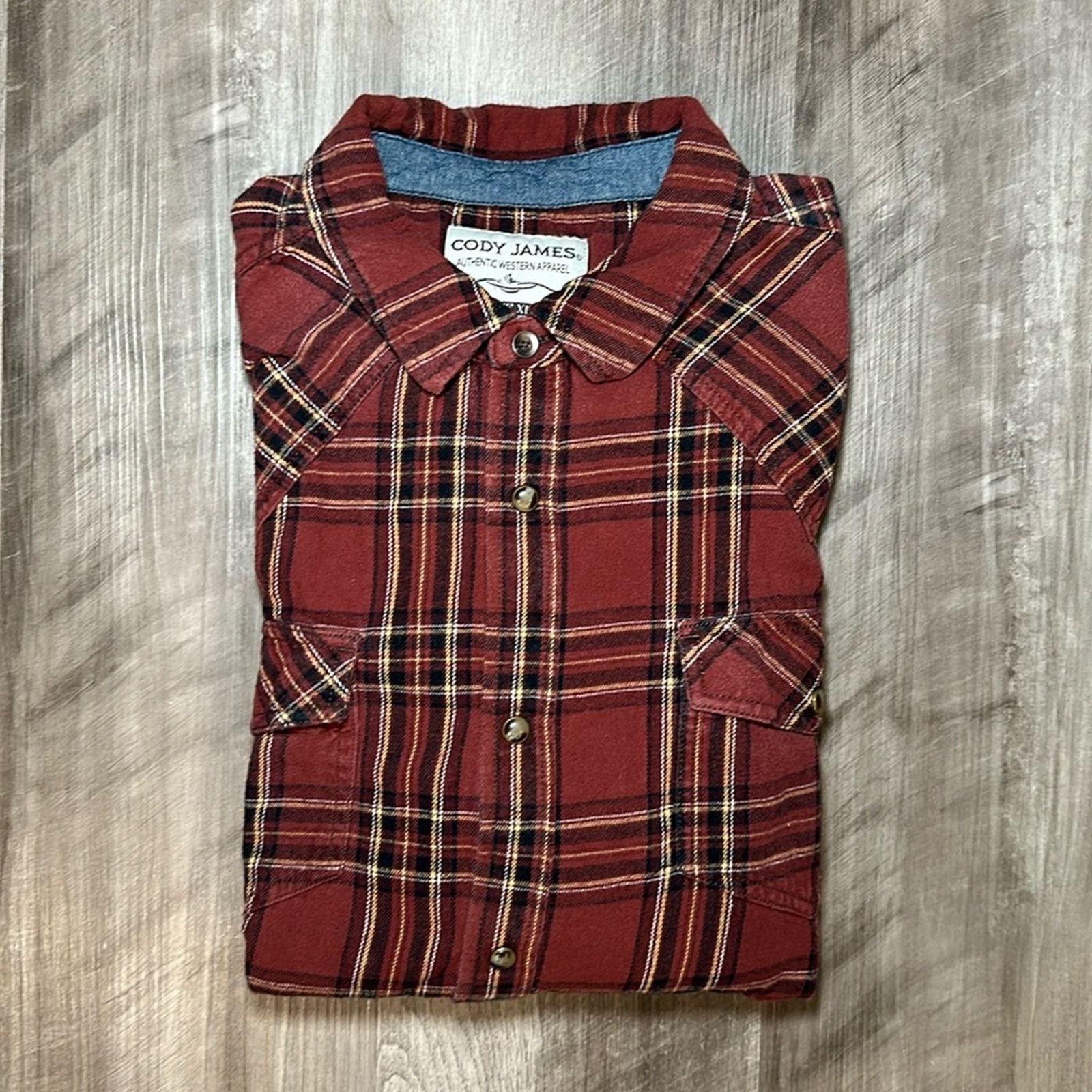 Cody James Cody James Western Flannel Long Sleeve Pearl Snap - XL Size US XL / EU 56 / 4 - 1 Thumbnail