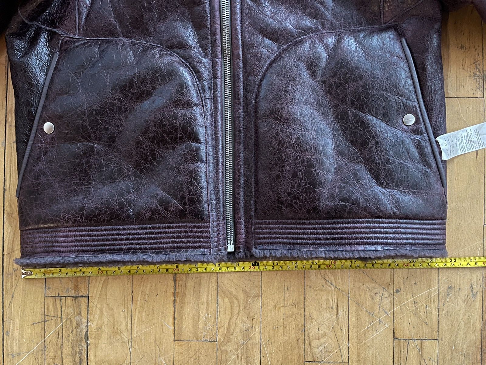 Rick Owens FW23 Luxor Reversible Shearling Sealed Jacket Amethyst Size US M / EU 48-50 / 2 - 22 Thumbnail