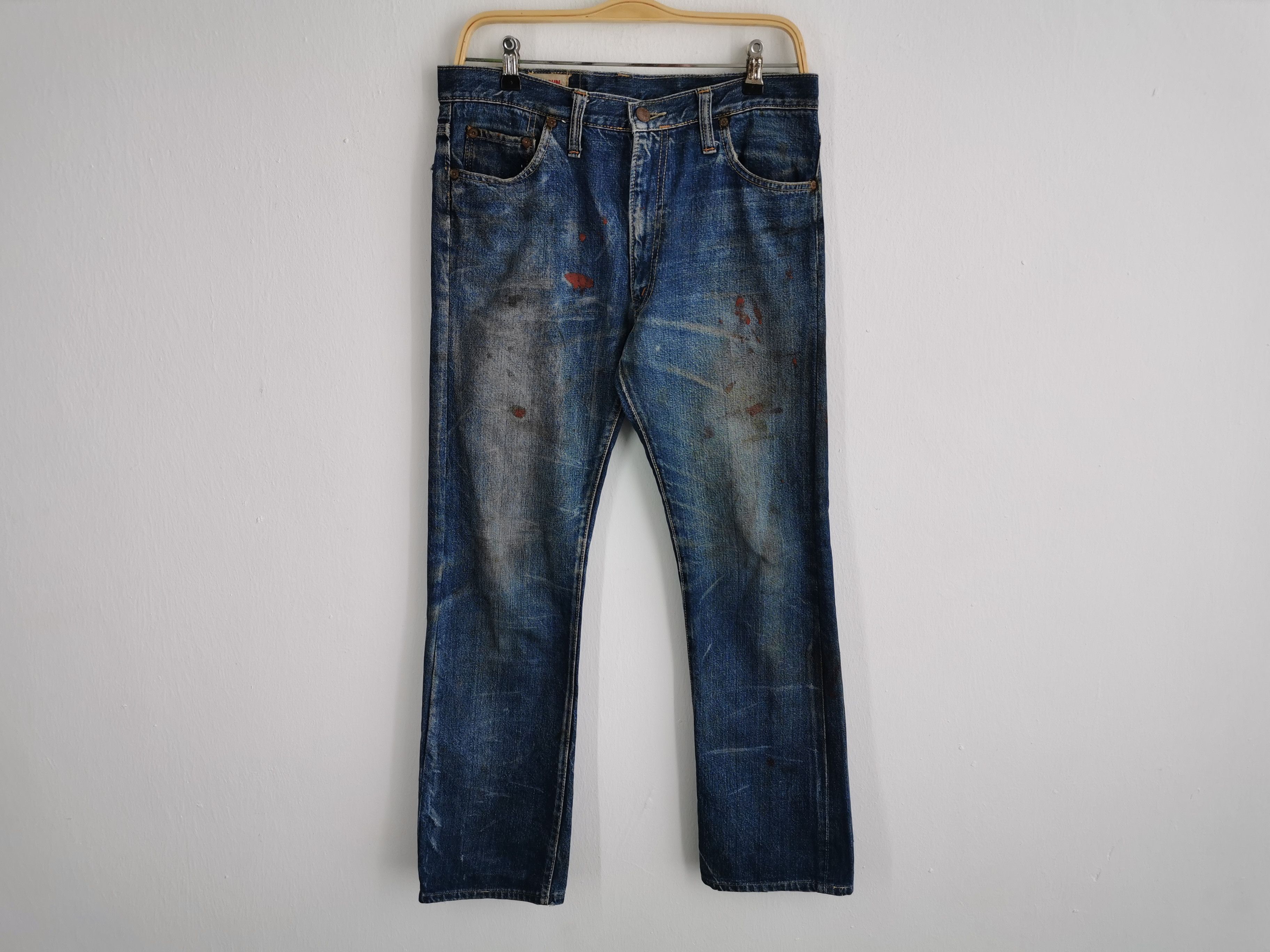 Big John Distressed Vintage 80's Big John Denim Jeans Made In USA Size US 32 / EU 48 - 2 Thumbnail