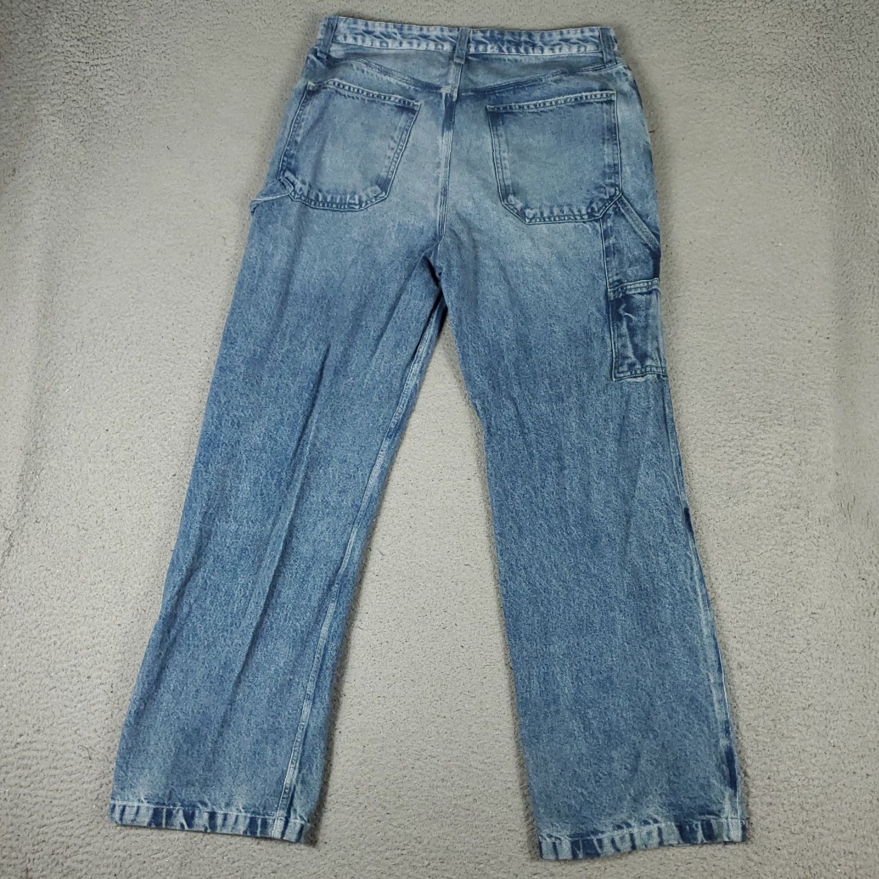 Rag & Bone Rag & Bone Jeans Womens 29X30 Relaxed Straight Carpenter Terry Cloth Lined Blue Cotton Blend Zip Button Pockets 30 In Inseam Regular Size 29 Ballroom? Size 29" - 7 Thumbnail