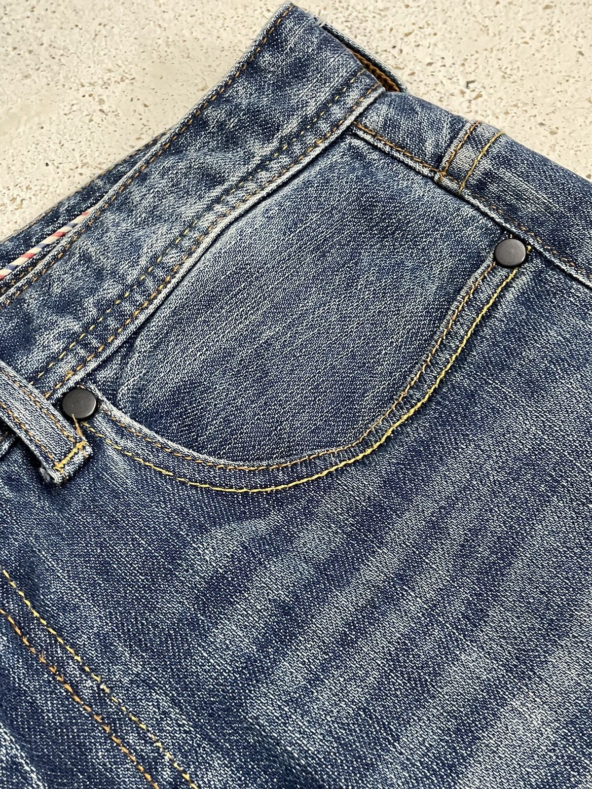 NANO universe × Number (N)ine Nano Universe Serge Denime Whiskering Denim Pants (AB24) Size US 33 - 11 Thumbnail