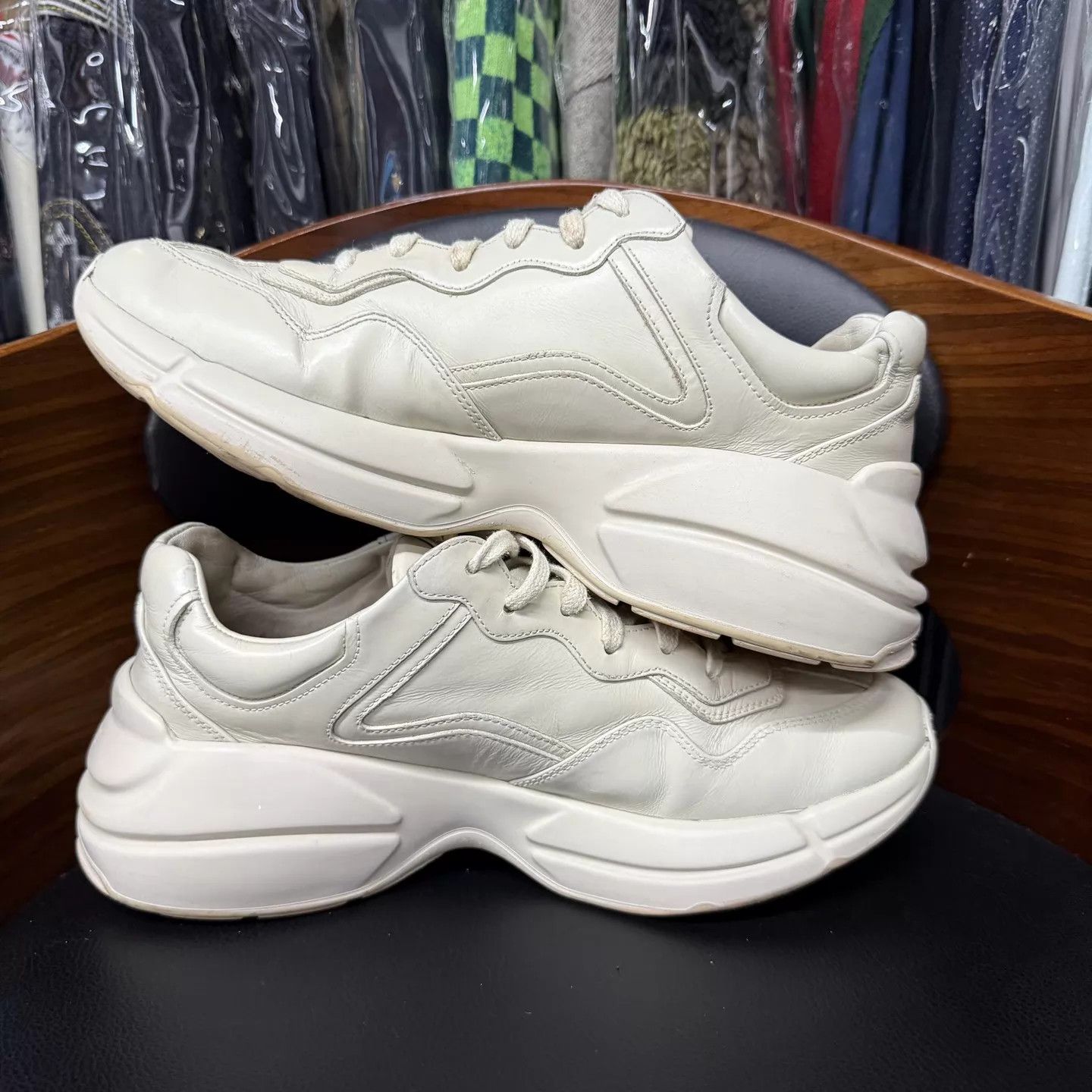 Gucci Gucci iconic belt dad shoe ivory 7/41 Size US 8 / EU 41 - 7 Thumbnail