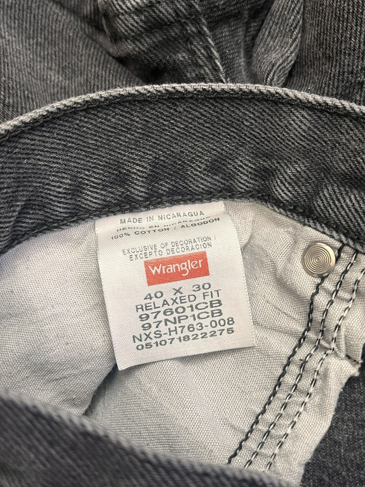 Wrangler Black Jeans Size US 30 / EU 46 - 3 Thumbnail