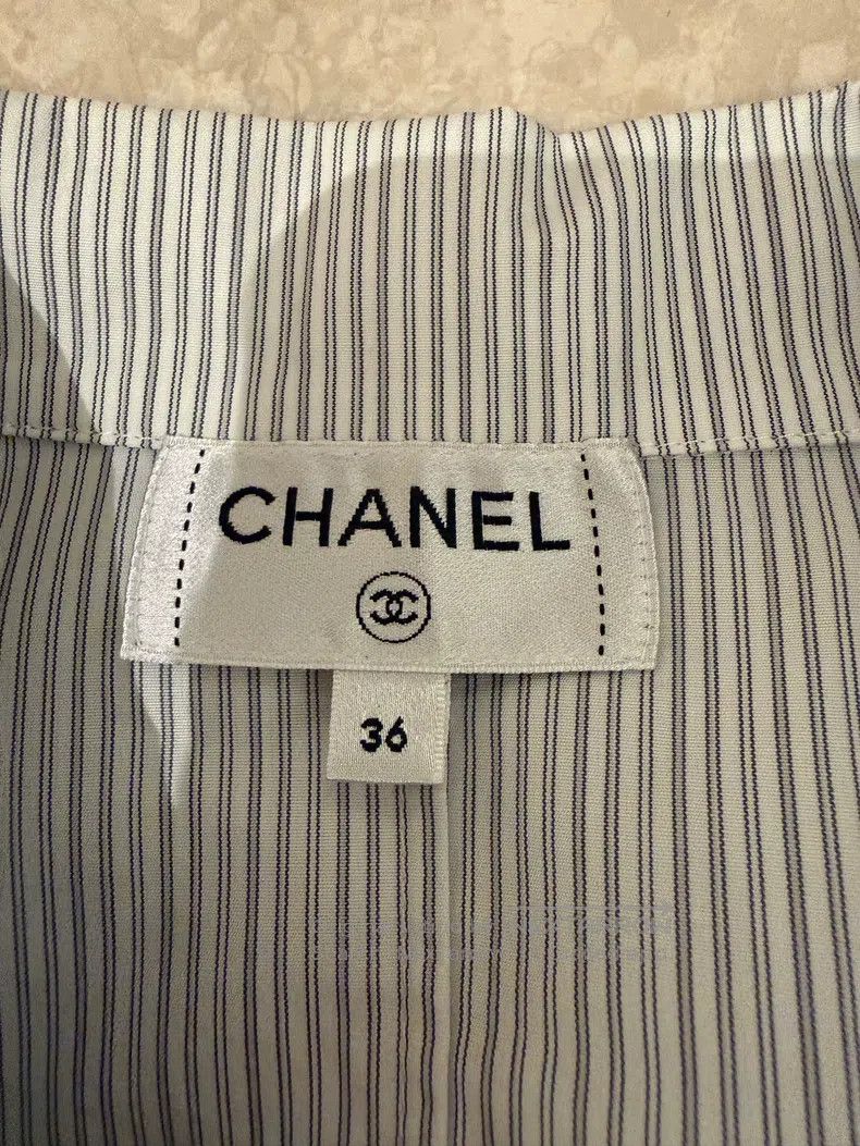 Chanel Chanel Roof series diamond button striped shirt Size XS / US 0-2 / IT 36-38 - 3 Thumbnail