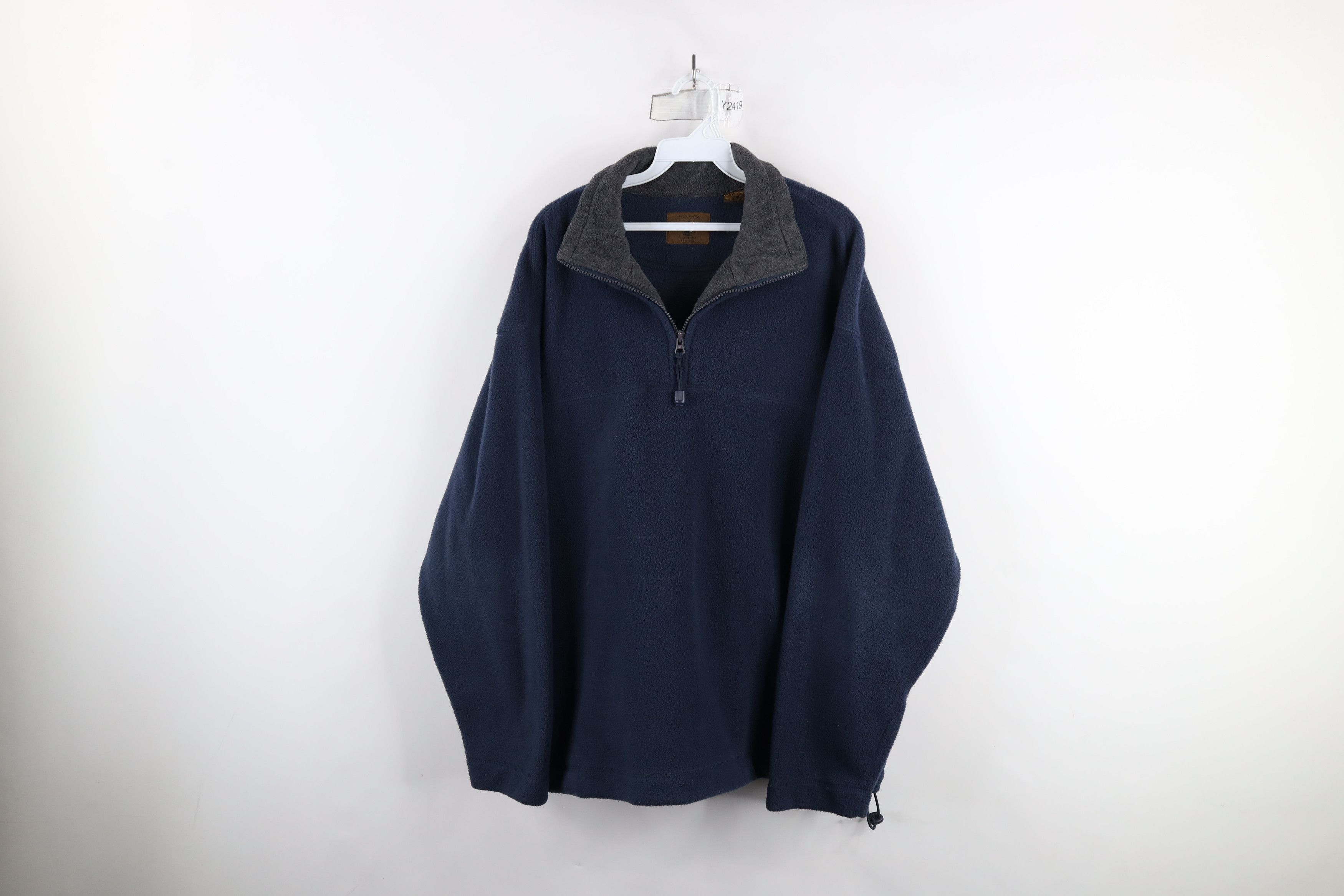 Vintage Vintage 90s Streetwear Fit Fleece Half Zip Pullover Sweater Size US XL / EU 56 / 4 - 1 Thumbnail
