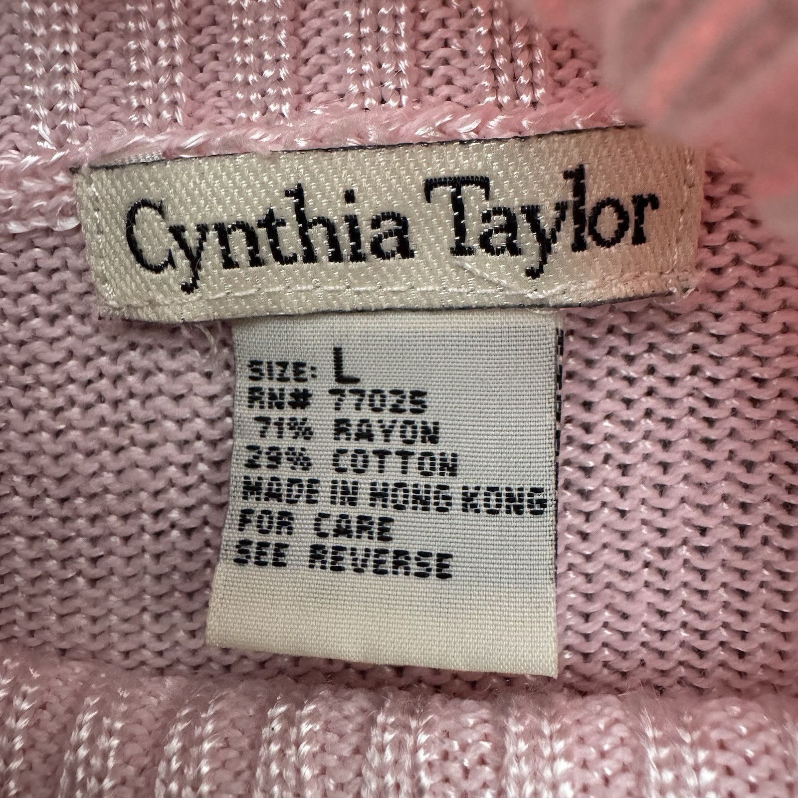 Other Vintage 90s Sweater Womens Large Turtleneck Knit Cottagecore Size L / US 10 / IT 46 - 5 Thumbnail