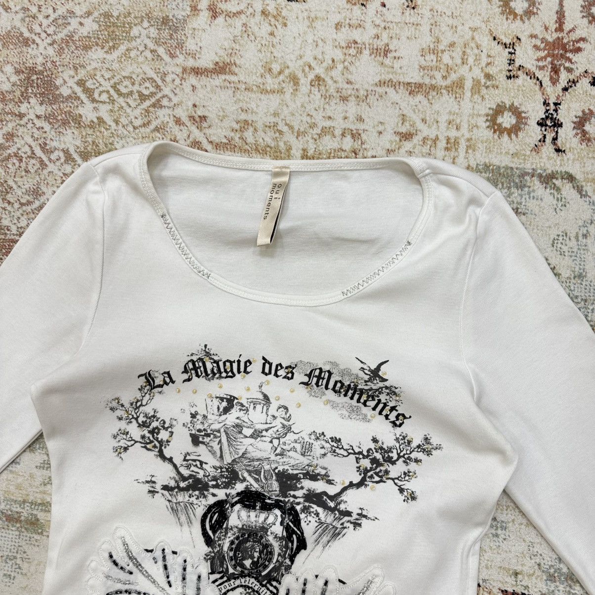 Japanese Brand × Vintage Vintage Japanese Style Oui Moments Long-sleeve T-shirts Size S / US 4 / IT 40 - 5 Thumbnail