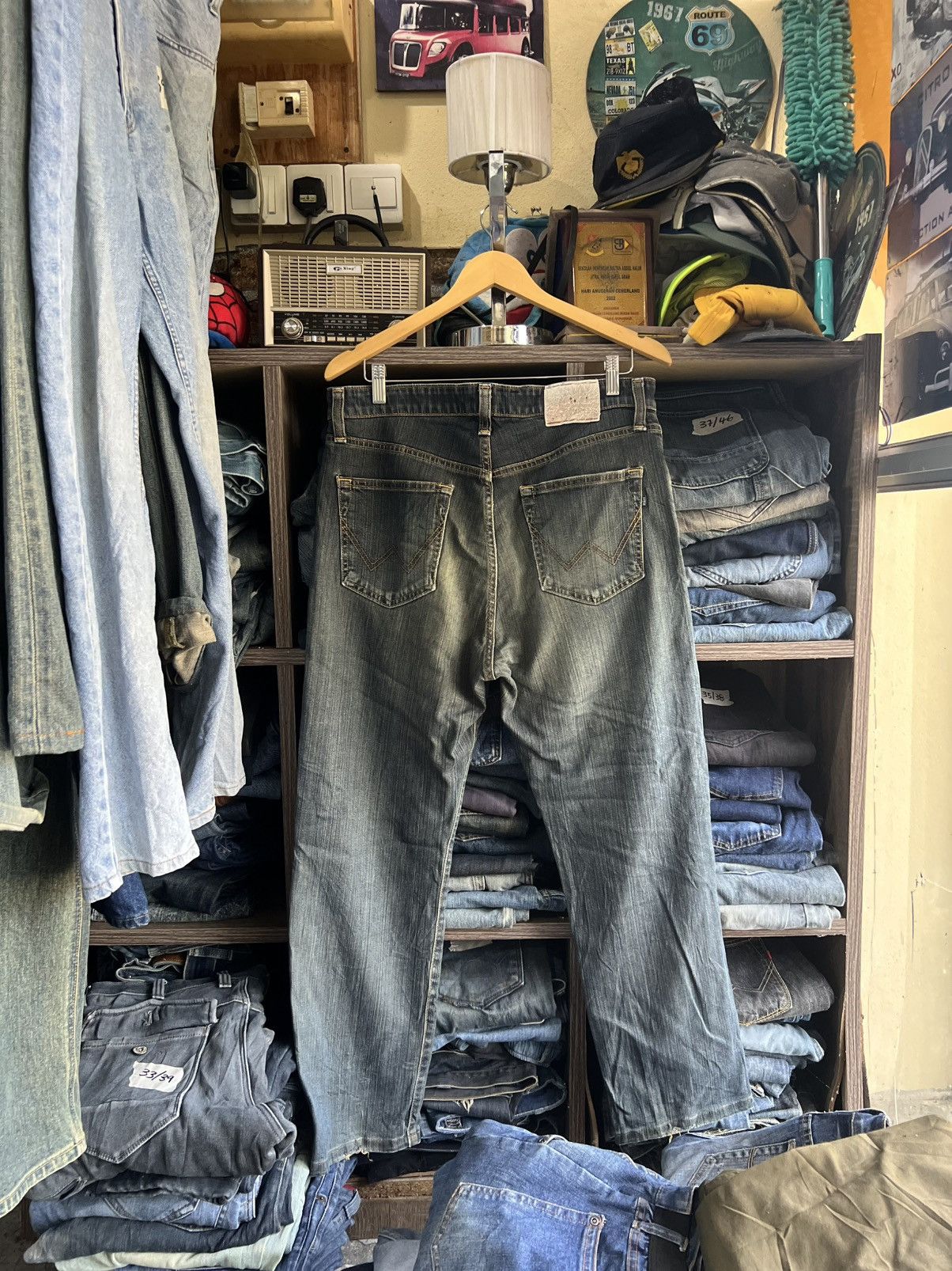 Edwin 🔥Vintage Edwin S403 Distressed Denim Size US 35 - 2 Thumbnail