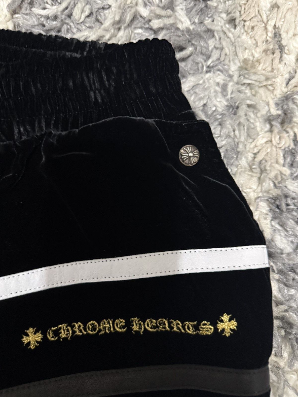 Chrome Hearts Chrome Hearts Velour Y Not Trackpant Size US 32 / EU 48 - 4 Thumbnail