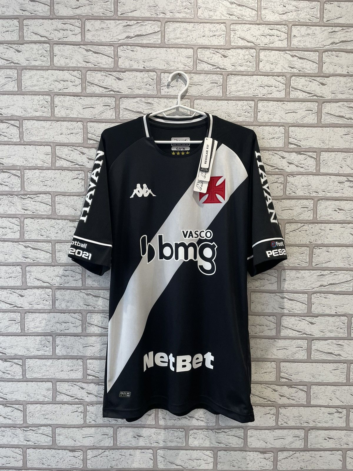 Vintage NEW Kappa Vasco Da Gama 2020 2021 Home Football Shirt Jersey Size US XL / EU 56 / 4 - 2 Thumbnail
