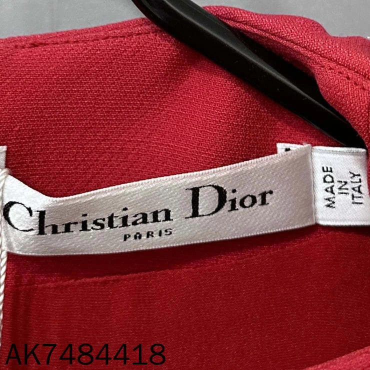Dior Dior Red Waist-Cinched Dress FR 36 Size XS / US 0-2 / IT 36-38 - 5 Thumbnail