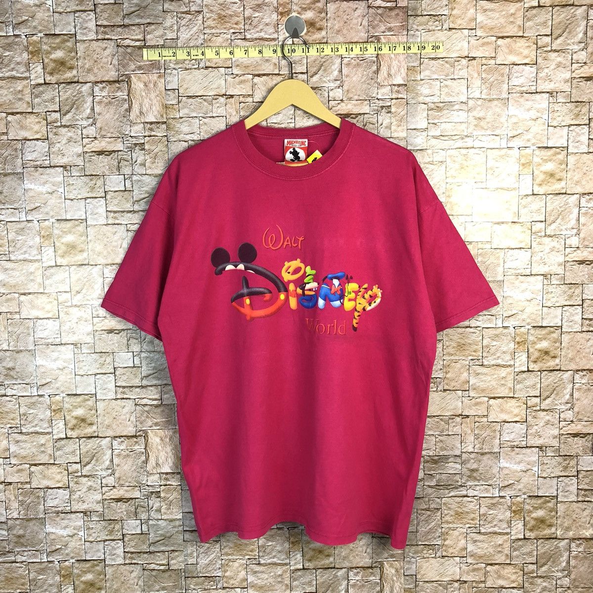 Cartoon Network × Disney × Mickey Mouse Mickey Mouse vintage Pink T-Shirt #A799 Size US XL / EU 56 / 4 - 1 Thumbnail