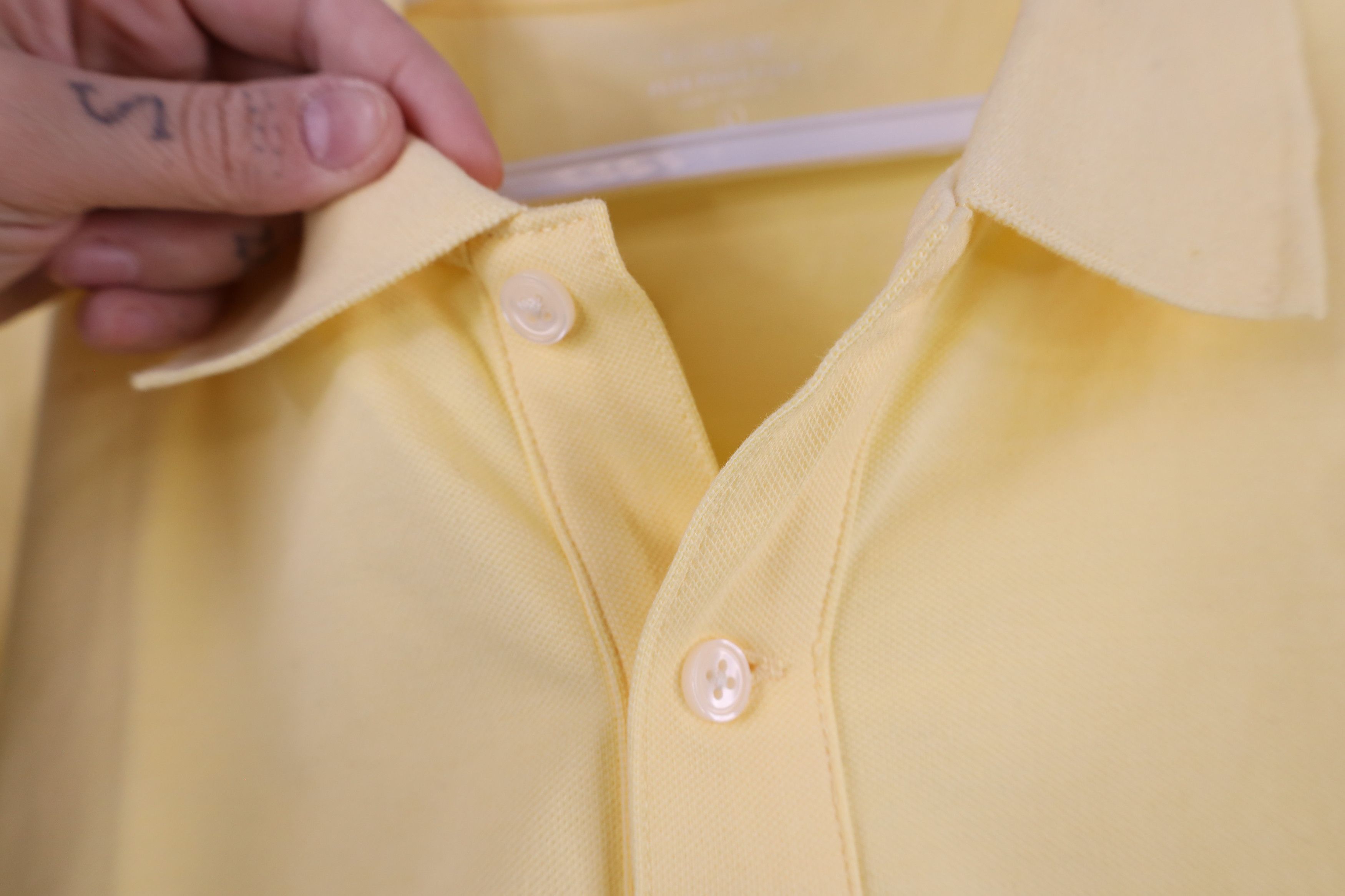 J.Crew × Vintage New J Crew Cotton Untucked Short Sleeve Polo Shirt Yellow Size US L / EU 52-54 / 3 - 4 Thumbnail