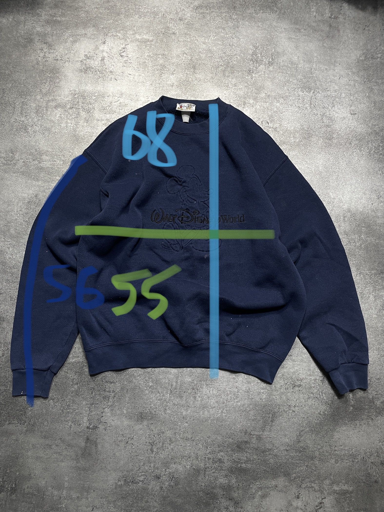Disney 🔥RARE🔥Walt Disney 90s Authentic Sweatshirt Spellout Logo Size US M / EU 48-50 / 2 - 12 Thumbnail