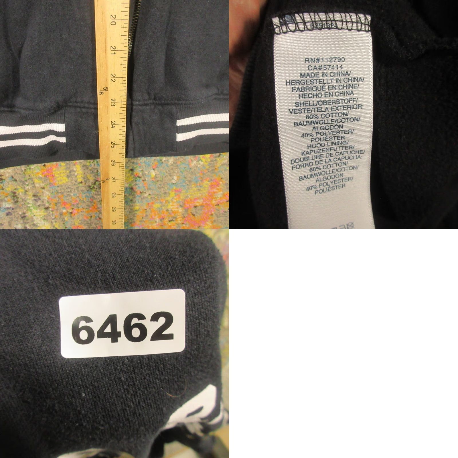 True Religion True Religion Full Zip Hoodie Sweater Mens XL Black Big Buddha Logo Graphic Print Size US XL / EU 56 / 4 - 8 Thumbnail