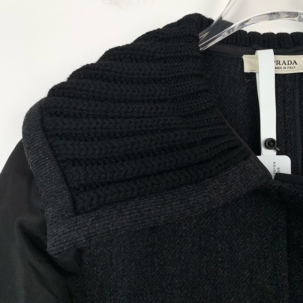 Prada Prada Coat BlacSleeve Collared Coat (Size 40/M) Size M / US 6-8 / IT 42-44 - 6 Thumbnail