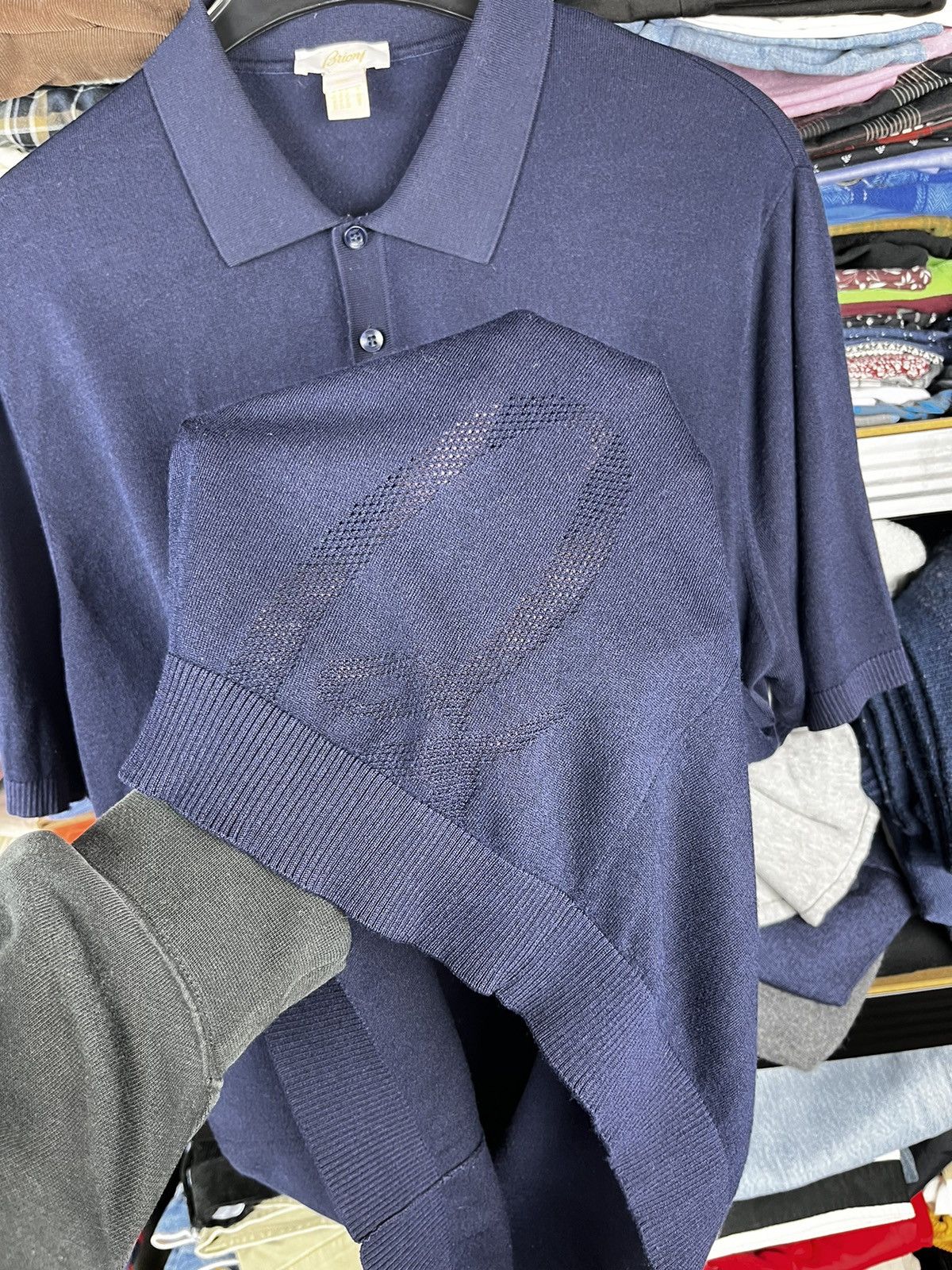 Brioni × Designer Brioni old money polo shirt Size US XXL / EU 58 / 5 - 3 Thumbnail