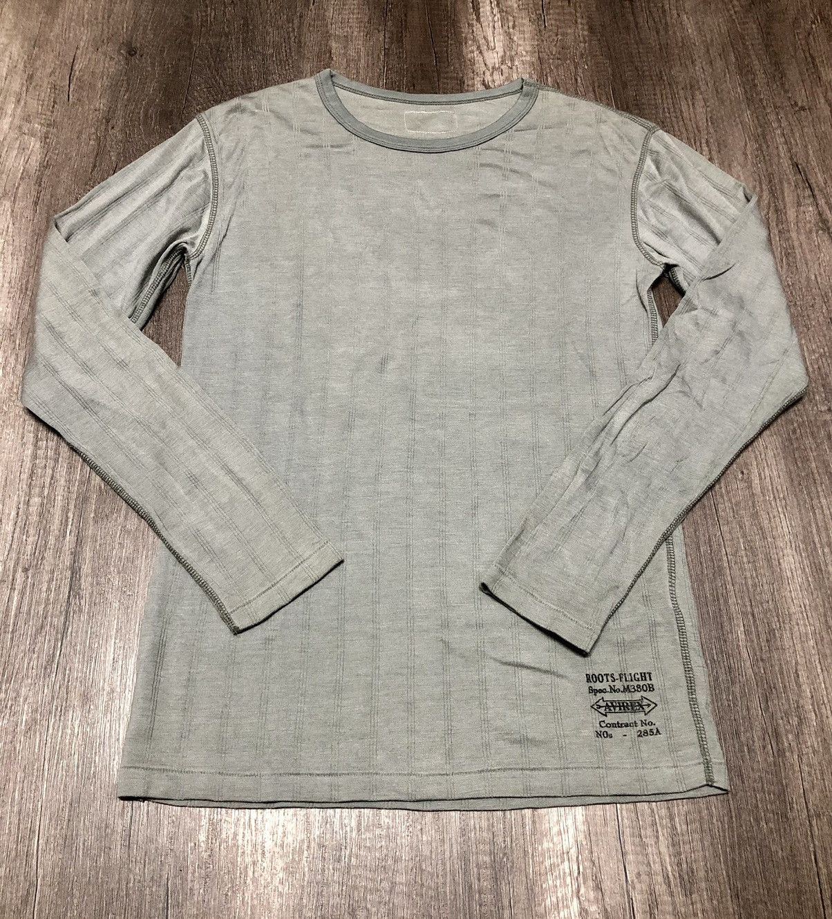 Avirex × Roots Of Flight VINTAGE AVIREX ROOTS FLIGHT NO M380B LONG SLEEVE TEE SHIRT Size US S / EU 44-46 / 1 - 4 Thumbnail