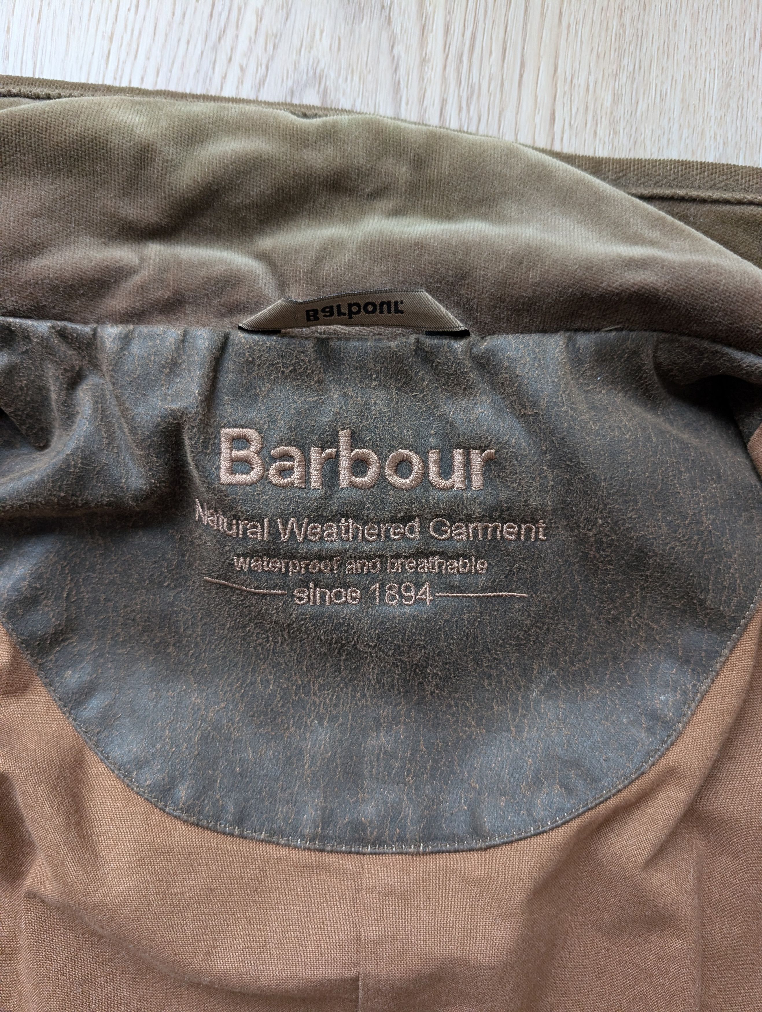 Barbour Barbour L1880 Weather-Worked Utility Waterproof Jacket Size L / US 10 / IT 46 - 5 Thumbnail