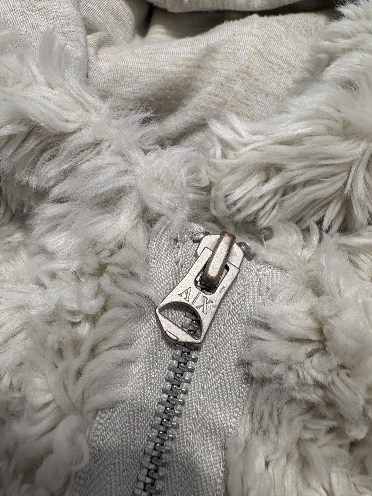 Armani Vintage Armani Exchange Fur Side Zip Hoodie Size S / US 4 / IT 40 - 7 Thumbnail