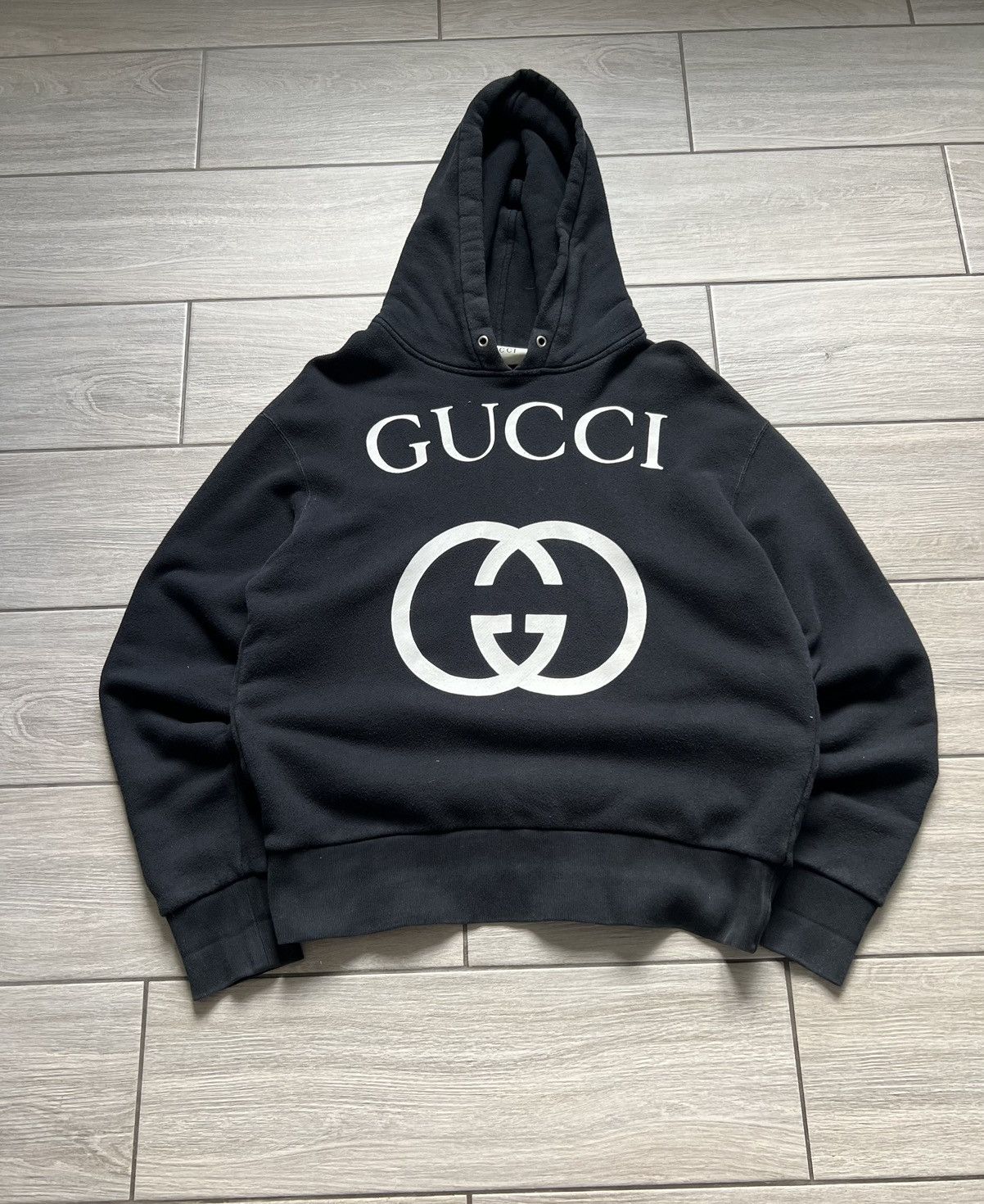 Gucci Gucci Big Logo GG Interlocking Hoodie Size US S / EU 44-46 / 1 - 2 Thumbnail