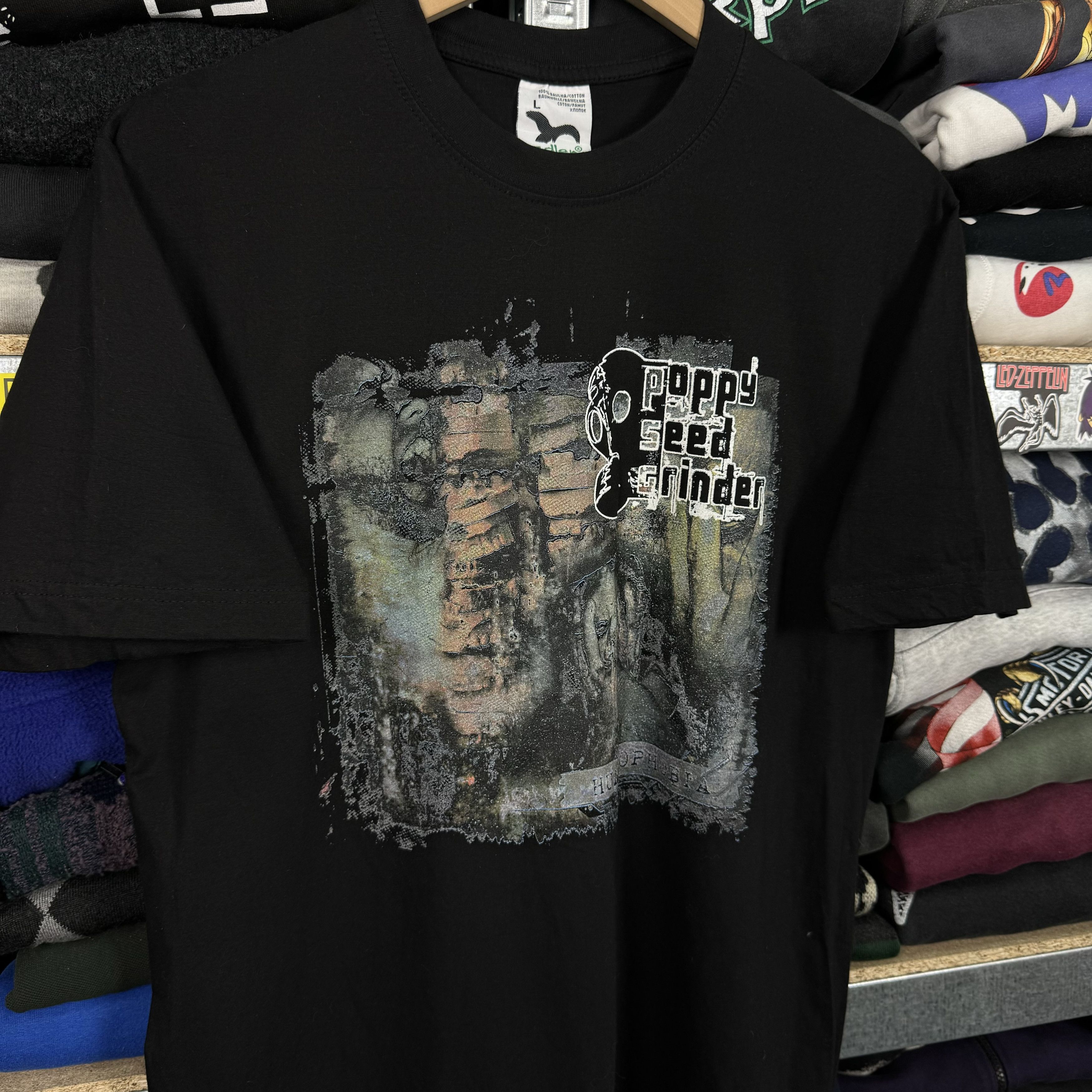Band Tees VINTAGE POPPY SEED GRINDER HUMANOPHOBIA ALBUM T-SHIRT TEE Size US L / EU 52-54 / 3 - 3 Thumbnail