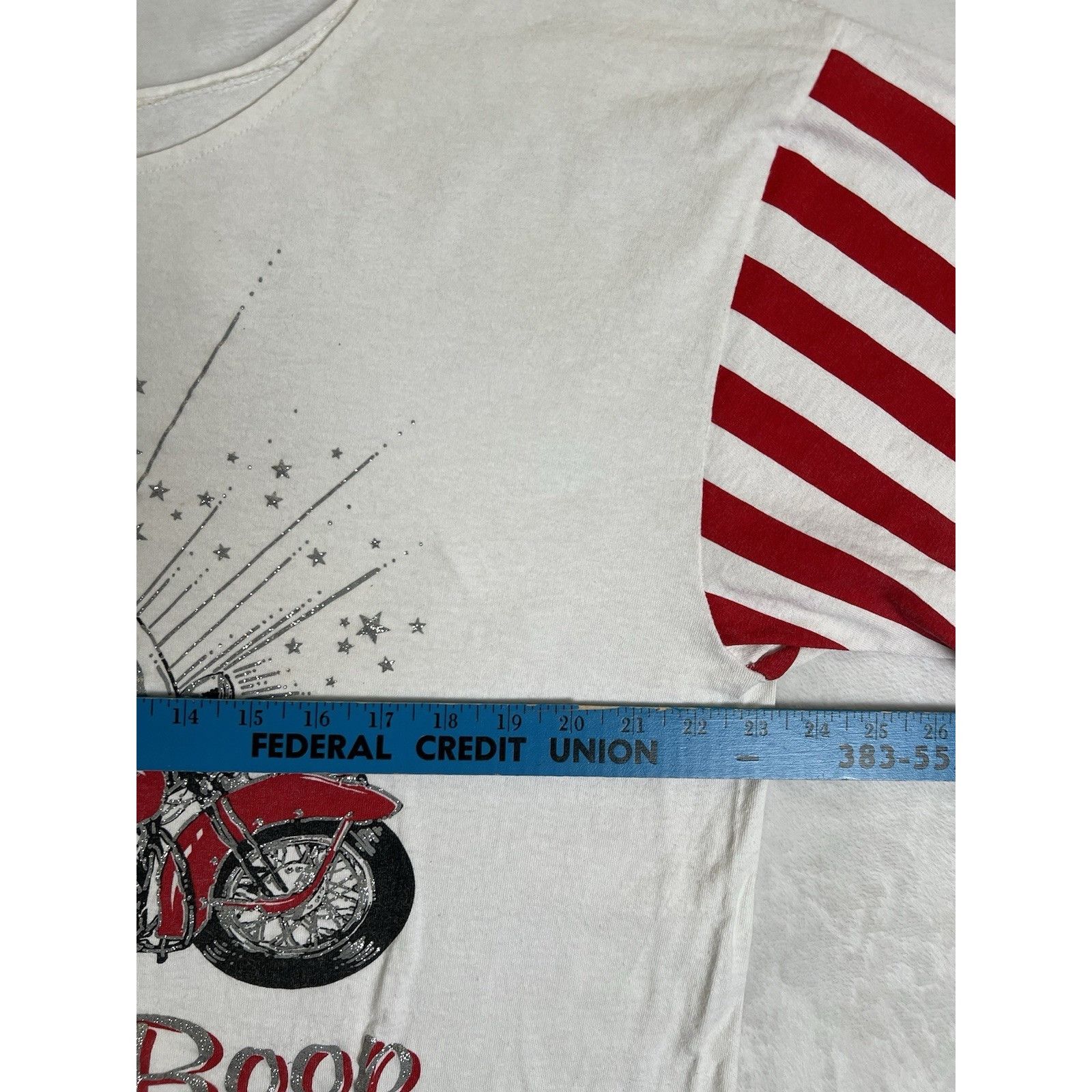 Vintage Vintage 1994 Betty Boop Motorcycle American Flag T-Shirt Wom Size XL / US 12-14 / IT 48-50 - 4 Thumbnail