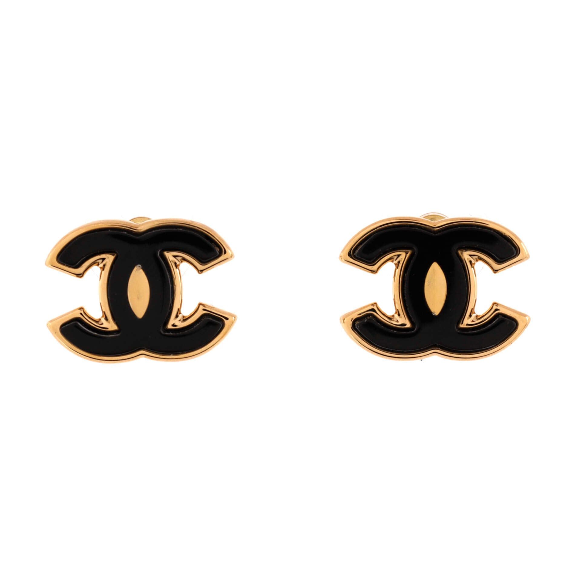 Chanel CC Stud Earrings Size ONE SIZE - 1 Thumbnail