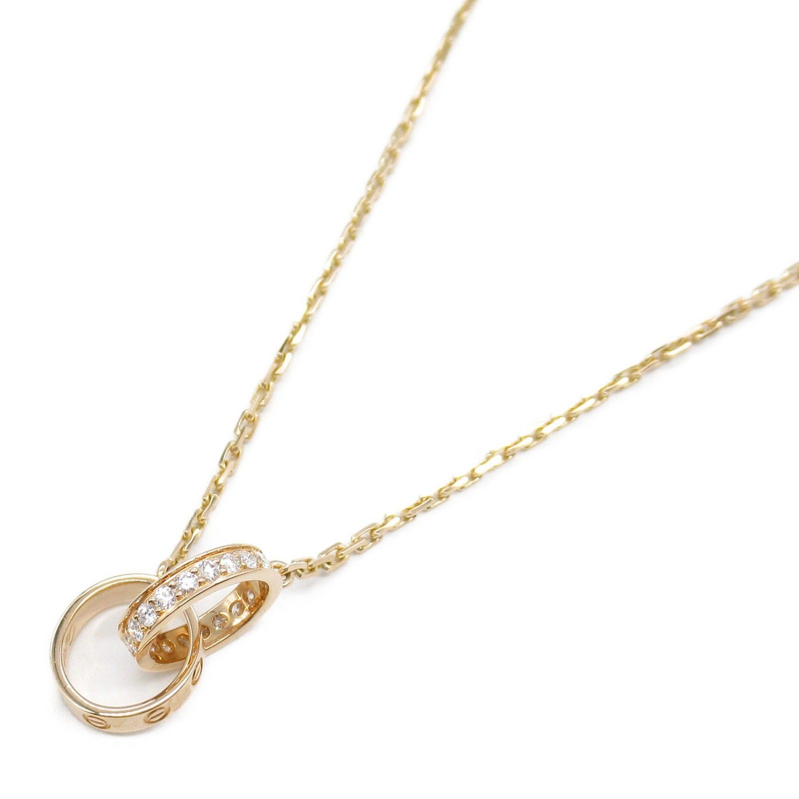 Cartier Cartier Baby Love Necklace Diamond K18Pg (Pink Gold) Clear Size ONE SIZE - 1 Thumbnail