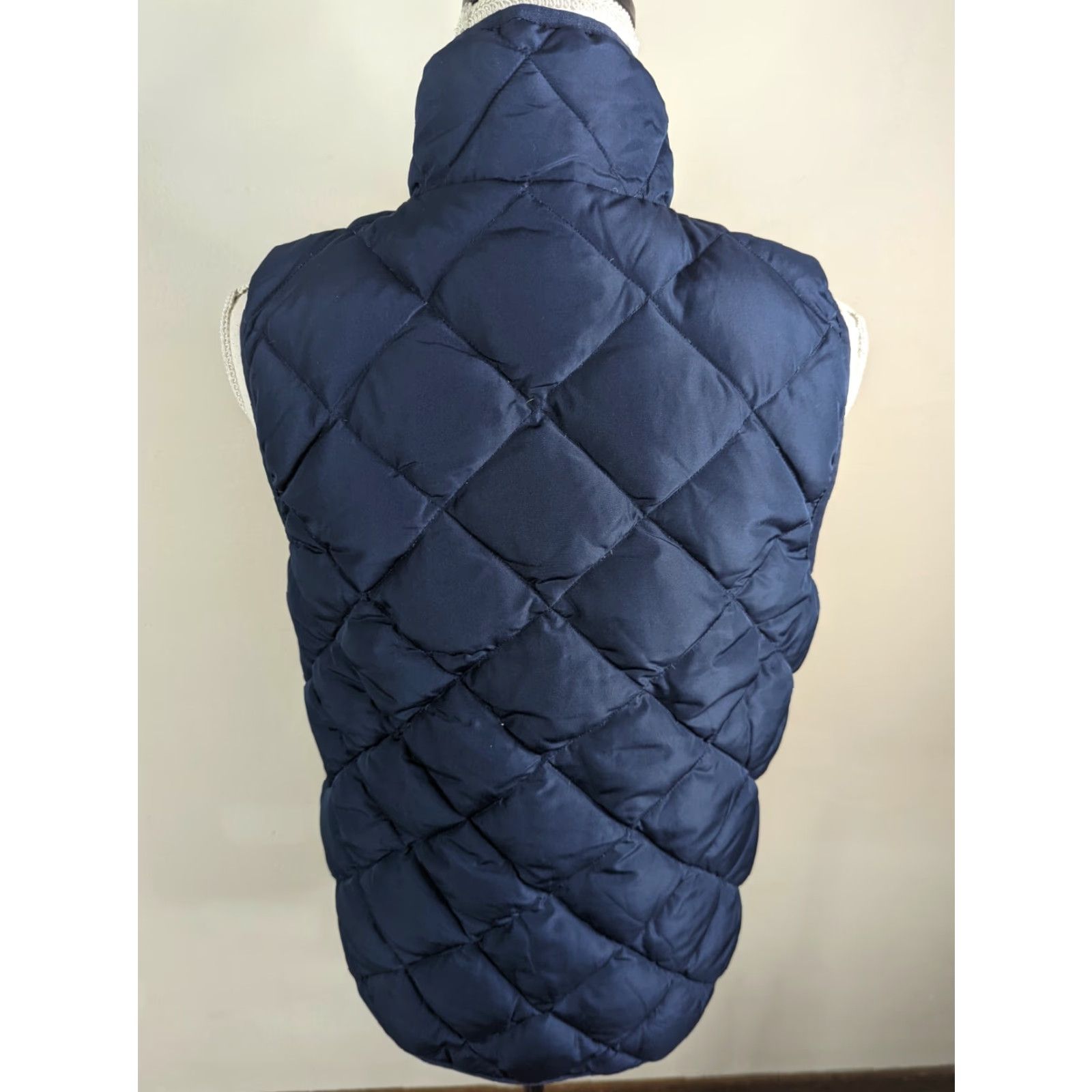 Vintage VINTAGE Woolrich Women's Medium Goose Down Puffer Vest Blue Snaps Quilted Jacket Coat Size M / US 6-8 / IT 42-44 - 6 Thumbnail