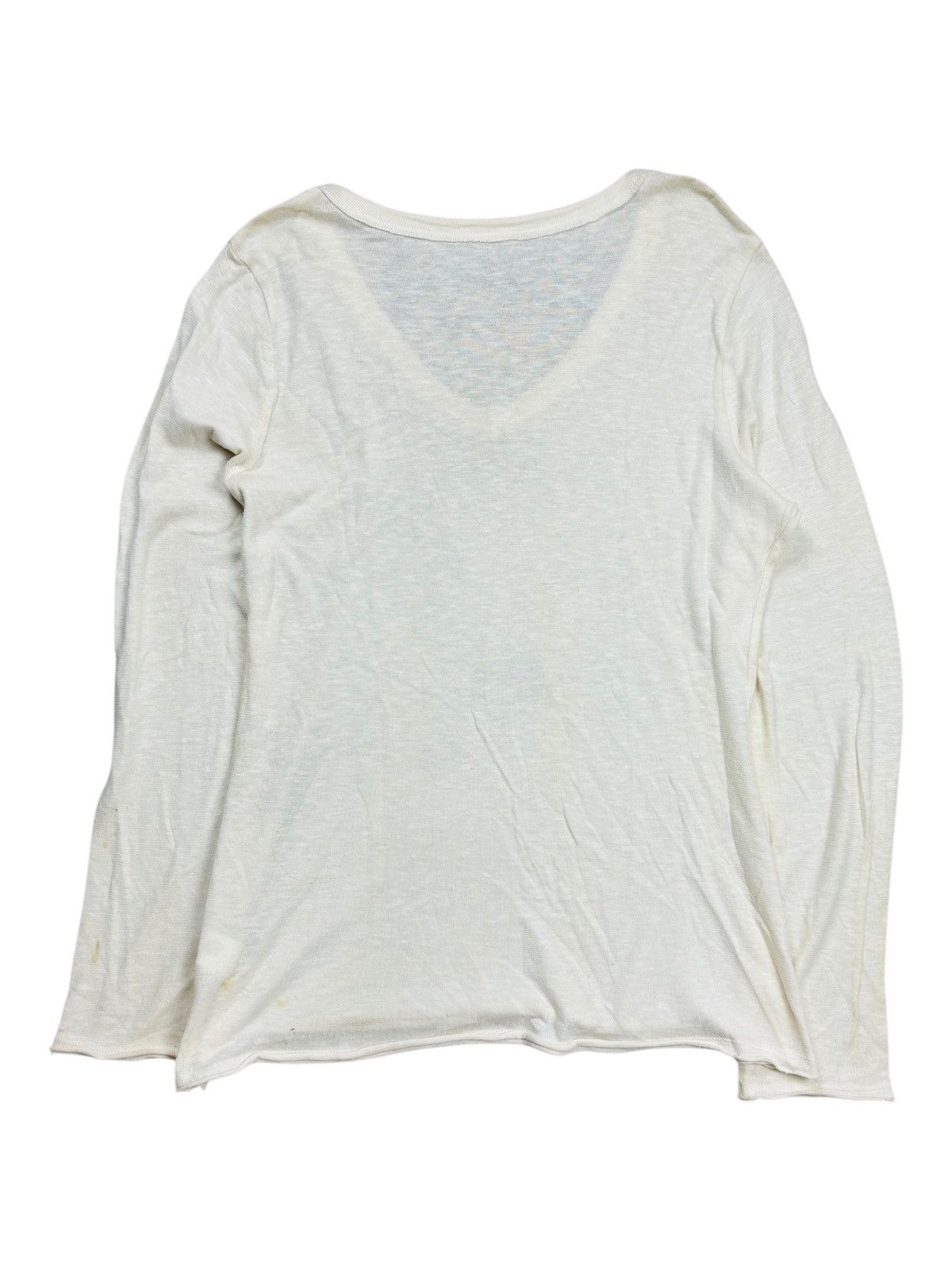 Calvin Klein 2000s Calvin Klein - Vkei Style Angelic V Neck Longsleeve Size US M / EU 48-50 / 2 - 2 Thumbnail