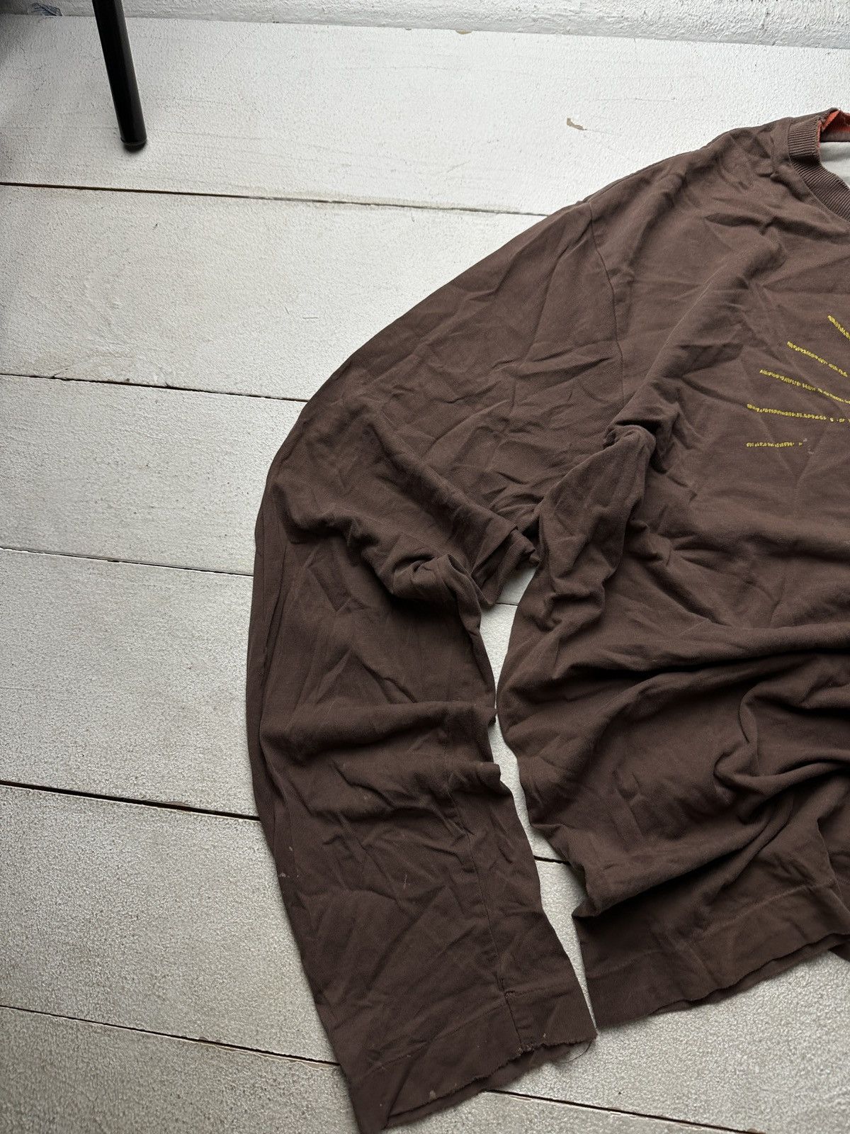 Diesel DISTRESSED 🚨Y2K Vintage Diesel Longsleeve SHIRT Archive HYPE Size US L / EU 52-54 / 3 - 2 Thumbnail