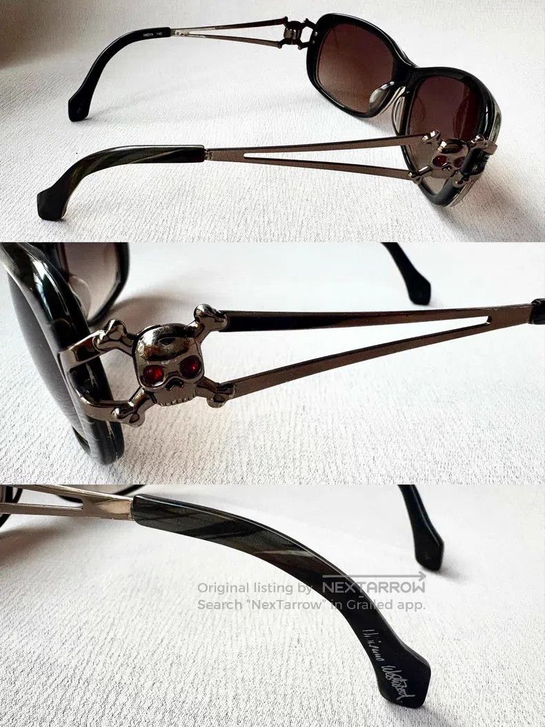 Vivienne Westwood Vivienne Westwood Gun Black Saturn Skull Sunglasses Size ONE SIZE - 6 Thumbnail
