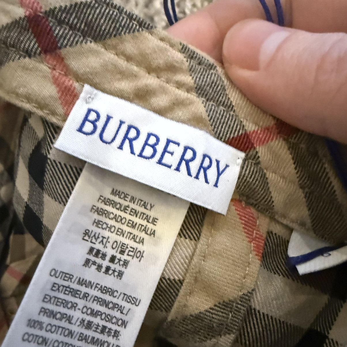 Burberry Burberry hat size L logo checked baseball cap B Size ONE SIZE - 11 Thumbnail