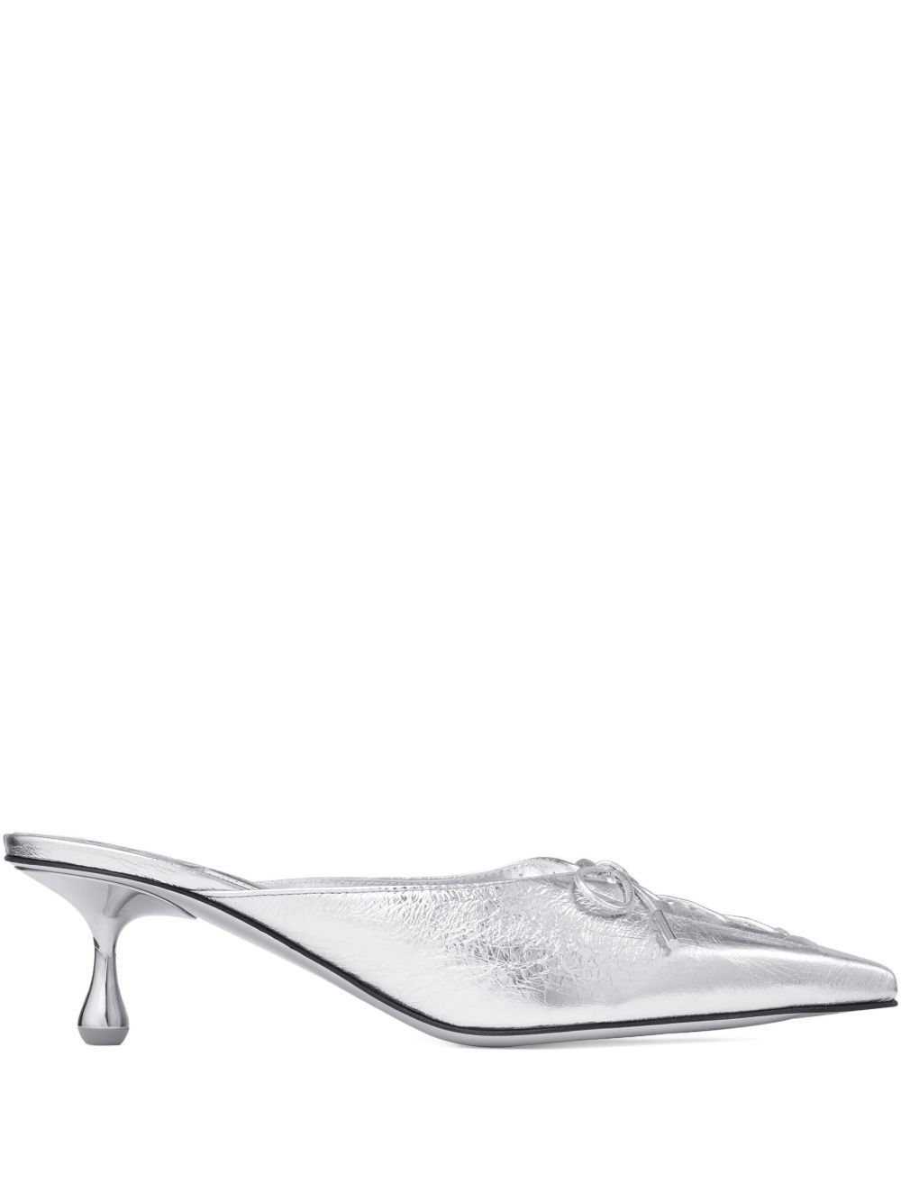 Jimmy Choo SCARLETT 50 LEATHER MULES Size US 8 / IT 38 - 1 Thumbnail