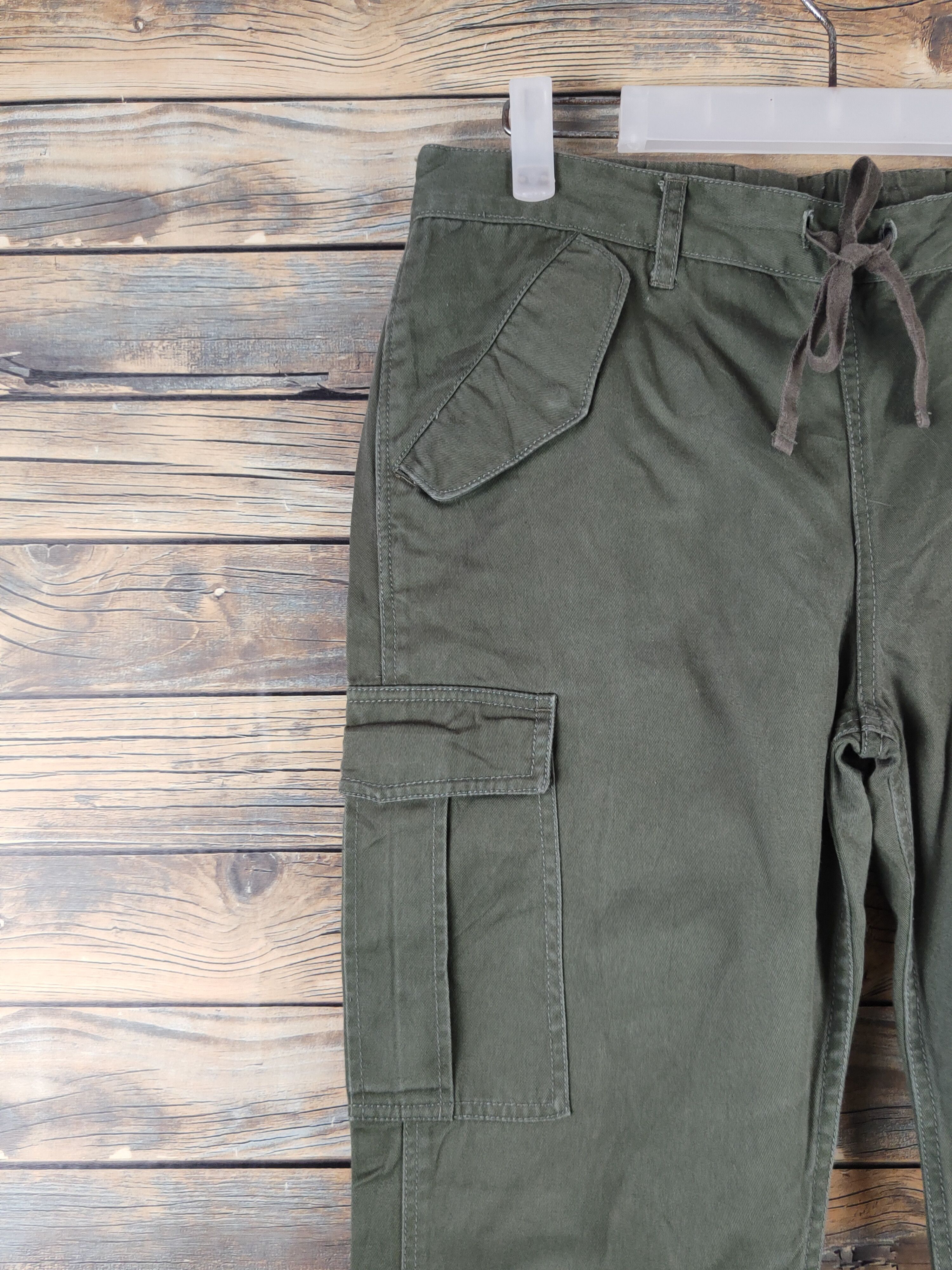 Japanese Brand DL Urban Now Green Multipocket Tactical Cargo Pants #1299 Size US 29 - 3 Thumbnail