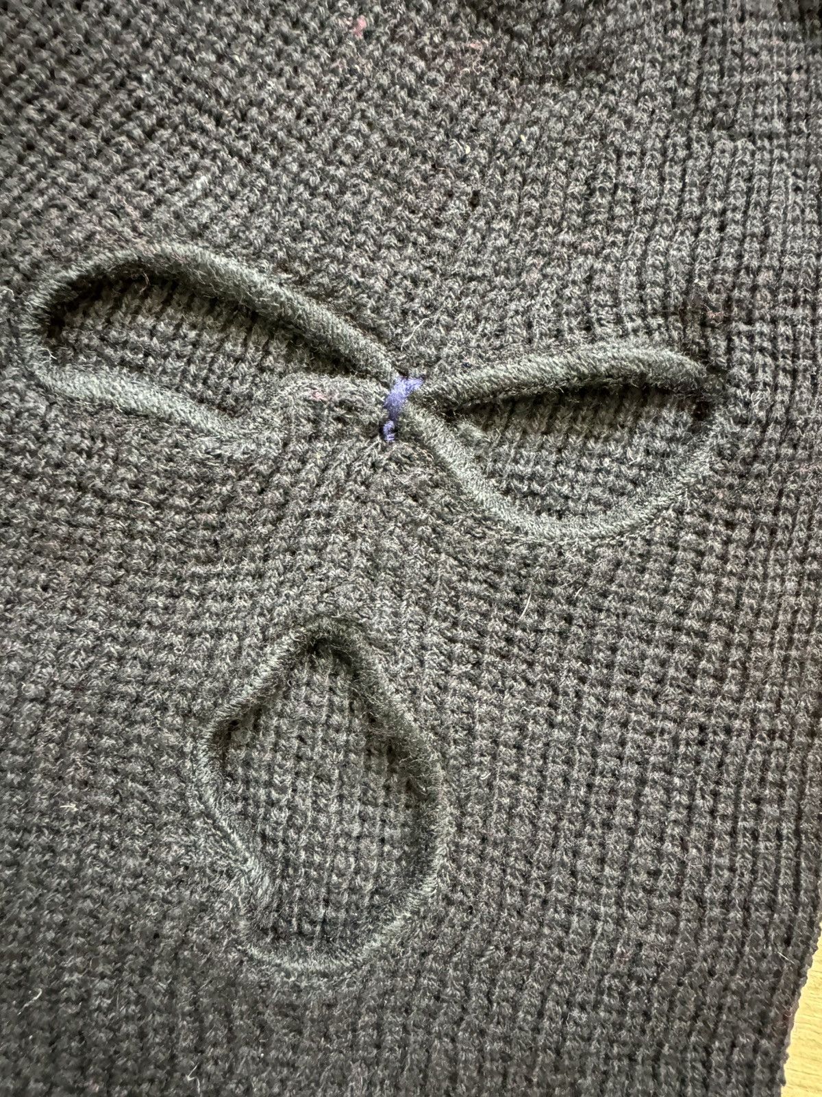 Vintage 3-hole Full Face Cover OG Stickup Mask Ski Mask 2-Layer Knit Size ONE SIZE - 5 Thumbnail