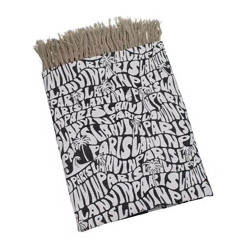 image of Lanvin Ob1O1E0324 Size: Os Beach Towels In White/black/beige, Men's
