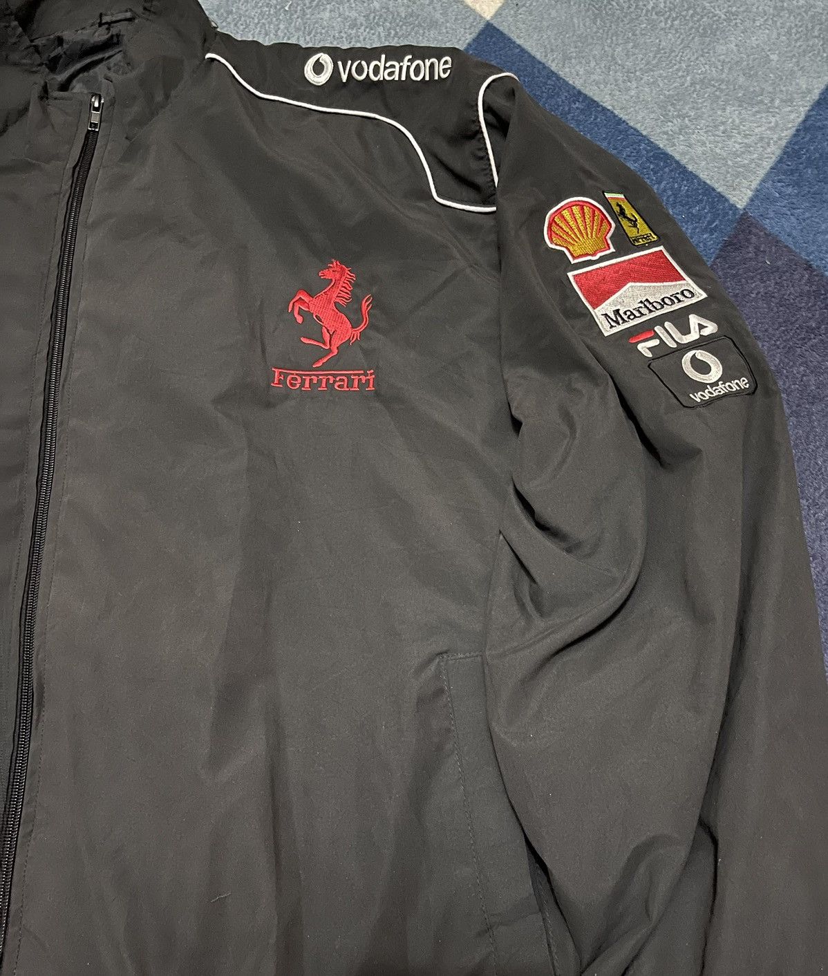 Vintage VINTAGE FERRARI BOMBER JACKET RACING Size US L / EU 52-54 / 3 - 5 Thumbnail