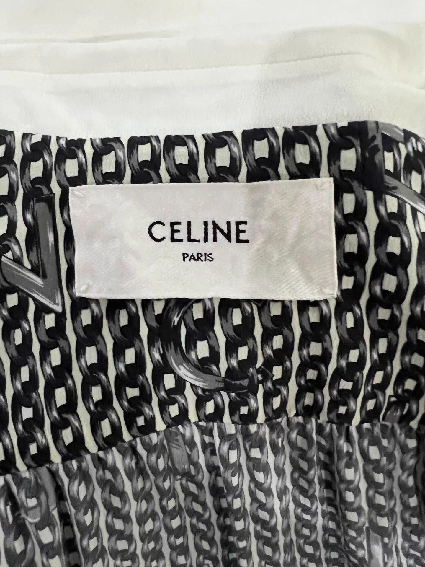 Celine Celine V-neck gold button silk slouchy dress FR38 mint Size S / US 4 / IT 40 - 6 Thumbnail
