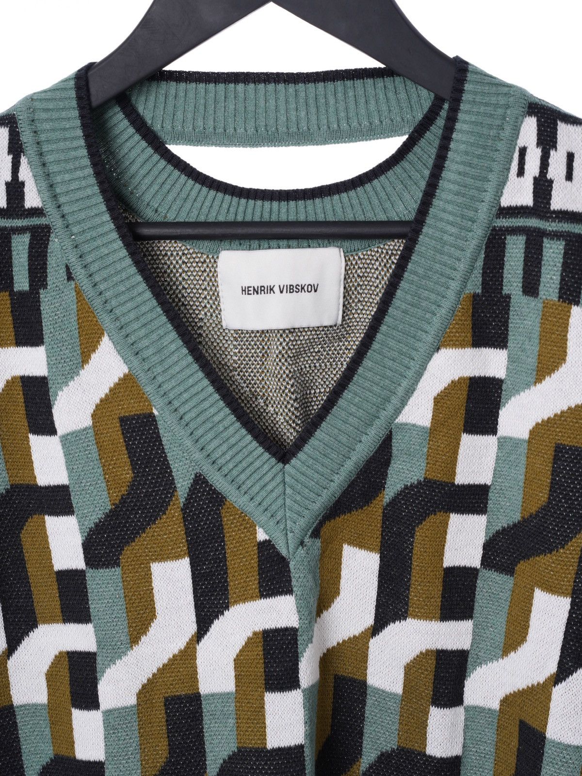 Henrik Vibskov Henrik Vibskov FW22 Knitted Jacquard Vest S Size US S / EU 44-46 / 1 - 3 Thumbnail